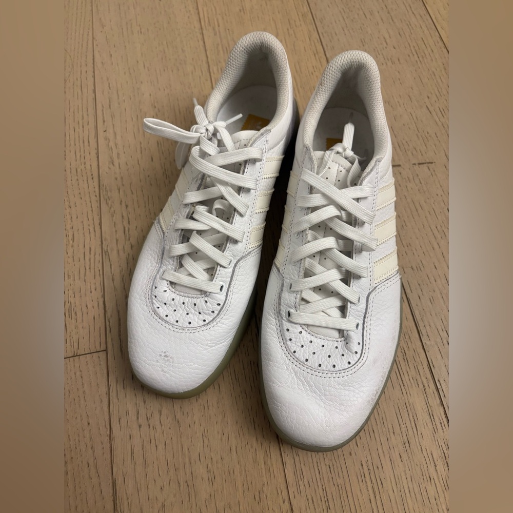 Adidas Men's White Leather Sneakers
